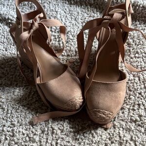 INC International Concepts Tan Espadrille Sandals